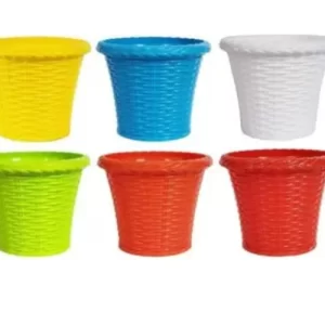 Juhi Pot Plastic Flower Pot (Pack of 5)